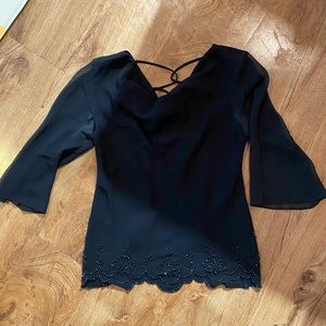 Cute formal black blouse